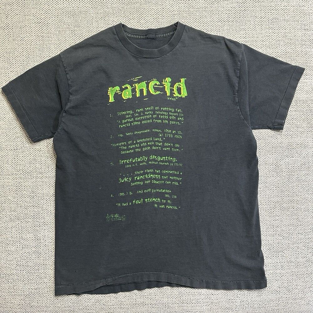 Vintage 90’s Rancid Punk Rock Band Life Won’t Wait Tour T Shirt Size XL